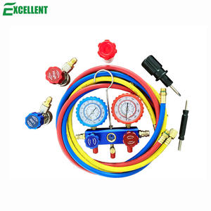 प्रशीतन के लिए डिजिटल मैनिफोल्ड मीटर एयर कंडीशनिंग वैक्यूम गेज एचवीएसी वैक्यूम दबाव तापमान परीक्षक सेट - Product Image 6