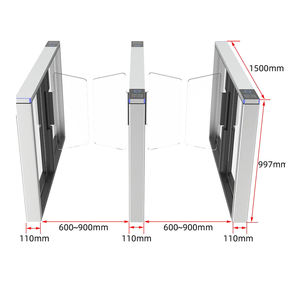 <span class=keywords><strong>2025</strong></span> Vente Chaude Tourniquet Porte Rfid Vitesse Porte Entrée et Sortie pour Supermarché Immeuble de Bureaux Led Cylindre Swing Tourniquet - Product Image 6