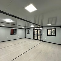 Bâtiments en structure acier préfabriqués extensibles de 20 et 40 pieds, faciles à assembler, à faible coût, pour maisons en verre (Casa De Vidrio Prefabricada)