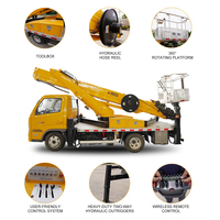 Promo Panas! Truk Kerja Udara Hidrolik 24 Meter, Outrigger Besar, Operasi Stabil, Beban 200kg, Lift Udara Konstruksi