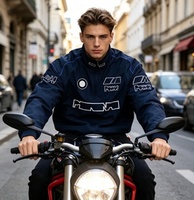 Veste grande taille personnalisée pour homme, veste de course automobile entièrement brodée F1, vêtements d'automne, style américain, veste en polyester