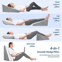 Zurück lesen Keil Bett kissen, Memory Foam Anti Schnarchen Keil Bett kissen, Dreieck Bett Keil Kissen