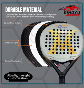 Set di Racchette da Beach Tennis in Carbonio 18K con Logo Personalizzato OEM, Racchette da <span class=keywords><strong>Padel</strong></span> Mormaii a Forma di Diamante - Product Image 4