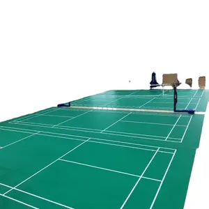 Lantai Badminton Bekas Desain Kustom Lapangan Basket Luar Ruangan Lantai Plastik Ubin Lapangan Basket Halaman Belakang Luar Ruangan