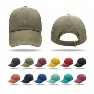 High Quality 6 Panel Black Custom Logo Casual Dad <b>Hat</b> Men's Vintage Cap 100% Cotton Metal Buckle - Product Image 2