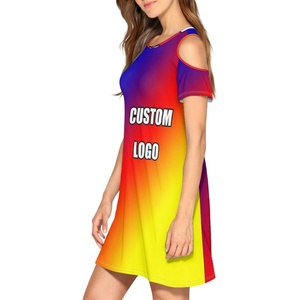 Pleine impression aztèque Tribal <span class=keywords><strong>tatouage</strong></span> femmes robe d'été épaule froide col rond Orange rétro imprimé 2024 mode robe d'été - Product Image 5