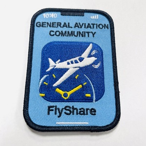 Huy hiệu may vá thân thiện với môi trường, cá nhân hóa, hình máy bay, dành cho đồng phục phi công, có thể làm bằng vải, làm bằng thêu, dán ủi lên mũ, áo sơ mi, túi xách, váy áo - Product Image 3