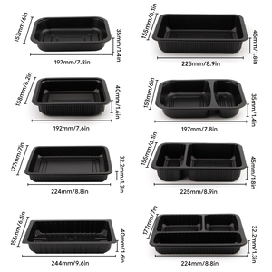 Bandeja de Plástico Desechable Termosellable de PP Negro de Grado Alimenticio para Supermercados, Carne Fresca, Mariscos, Alimentos Congelados, Impresión Personalizada - Product Image 5