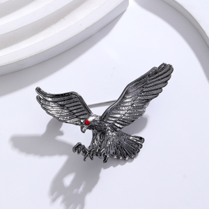 Moda Peito Flor Broche Personalizado Animal Incrustado Diamante Águia Broche dos homens Terno Peito Flor das Mulheres Liga Broche - Product Image 3