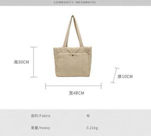 Bolsa de Hombro Acolchada de Alta Calidad, Personalizada con Bordado Promocional, de Fábrica, en Tela de Algodón, Estilo Informal - Product Image 2