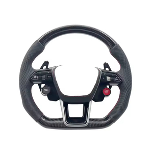 Volant LED pour <span class=keywords><strong>Audi</strong></span> A4 B9 RS6 RS7 S4 A3 8P S5 RS5 <span class=keywords><strong>A1</strong></span> <span class=keywords><strong>Sline</strong></span> 8V Volant en fibre de carbone - Product Image 6