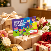 Cartes-cadeaux personnalisées avec impression artistique, cartes postales en papier de remerciement pour enseignants, motifs de dessins animés sur le thème de la santé cardiaque, vente en gros pour les établissements d'enseignement