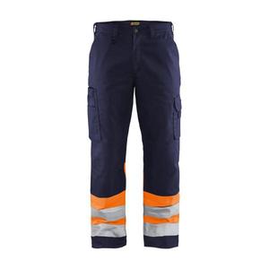 BLAKLADER - 156418118953D112 Pantalon haute visibilité Bleu marine/Orange-EAN 7330509401675 HI-VIS WORKWEAR - Product Image 1