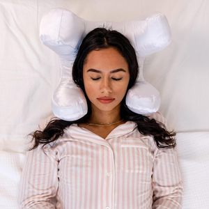 U <b>Shape</b> Neck Support <b>Pillow</b> Satin Ultra Soft Anti Apnea Sleeping <b>Pillow</b> For Deep Sleep And Beauty Care - Product Image 1