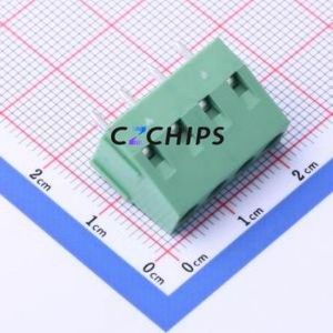 DB128V-5.08-4P-GN-S Screw Terminal Block Through hole Component (THT),P=5.08mm Connector 1x4P 5.08mm Green Through Hole - Product Image 2