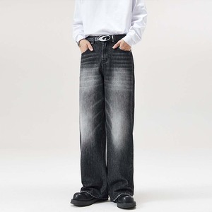 Nuovi <span class=keywords><strong>jeans</strong></span> da <span class=keywords><strong>uomo</strong></span> personalizzati primaverili, <span class=keywords><strong>jeans</strong></span> da <span class=keywords><strong>uomo</strong></span> casual a <span class=keywords><strong>vita</strong></span> <span class=keywords><strong>alta</strong></span> in tinta unita, stile alla moda. - Product Image 2