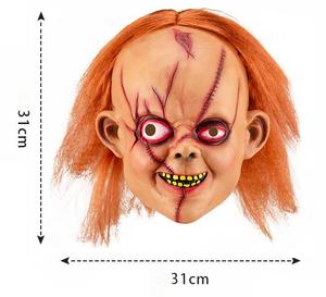 Maschera da Clown <span class=keywords><strong>in</strong></span> lattice 2025 di Halloween con maschera da ballo ricaricabile da Bar Smile Grimace Face per feste natalizie di compleanno di pasqua - Product Image 2
