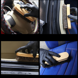 Produits de nettoyage intérieur NIKO Auto Detailing, brosse de nettoyage en poils de cheval à longues poils pour le cuir - Product Image 2