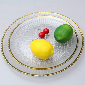 Assiettes de service personnalisées d'usine, style nordique, bord doré, assiettes à salade, assiettes à steak, vaisselle de service pour la maison, assiettes à dessert, assiettes de dîner occidentales, assiettes de restaurant - Product Image 4