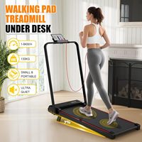 Caminadora Eléctrica Rosa FDFIT Source Factory, 3HP, Inclinación Manual, Equipo de Fitness Silencioso para Interiores Pequeños
