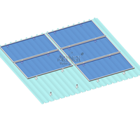 ARTSIGN AL6005 T5 Abrazadera de Techo Trapezoidal de Aluminio para Montaje Seguro de Paneles Solares en Techos Metálicos