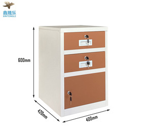 Diseño moderno Material de acero 2 cajones con cerradura Pedestal móvil Archivero Gabinete de almacenamiento de archivo de metal Muebles de oficina - Product Image 6