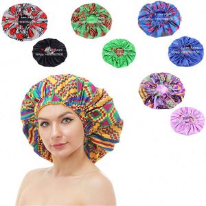 <b>Extra</b> <b>Large</b> Reversible Adjustable Satin Bonnet Women Double Layer Silk Sleep Cap for Daily Use With Curly Natural Hair Gift - Product Image 1