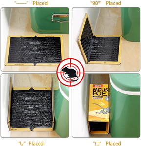 Piège à <span class=keywords><strong>souris</strong></span> écologique à colle, plaques de colle de haute qualité pour <span class=keywords><strong>souris</strong></span> et rats, <span class=keywords><strong>papier</strong></span> collant pour <span class=keywords><strong>souris</strong></span> à haute viscosité - Product Image 4