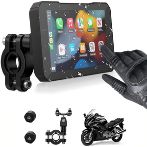 AOOCCI C3 Plus Schermo da 5 Pollici per <span class=keywords><strong>Moto</strong></span> con CarPlay Wireless, Android Auto, Display Touch Intelligente con TPMS in Tempo Reale, Design Pronto per la Strada - Product Image 5