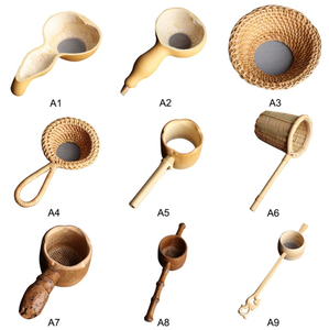 Set per Tè e Caffè ESTICK con Setaccio Manuale in Bambù per Bambini, per <span class=keywords><strong>Pellet</strong></span>, Tè, Matcha, Sabbia, Polvere Sfusa - Product Image 1