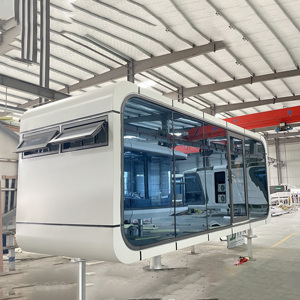 Cápsula espacial prefabricada moderna de lujo, pequeñas casas de contenedores, villas de <span class=keywords><strong>hotel</strong></span> listas para enviar - Product Image 6