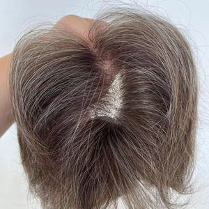 Prótesis Capilar de Encaje Francés con Frente Decolorado y Base de PU para <span class=keywords><strong>Hombre</strong></span>, Venta al por Mayor, Q6 Hair - Product Image 3