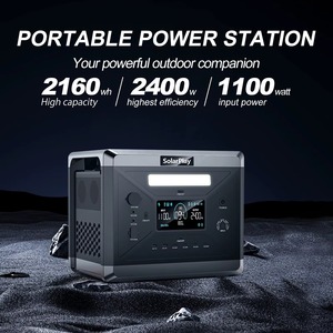 Estación de Energía Portátil Solar Play de 2400W, Batería Externa Plegable LiFePO4 de 200W, Onda Sinusoidal Pura, MPPT, Compatible con Automóviles, para Emergencias al Aire Libre - Product Image 3