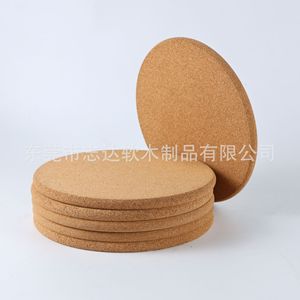 Sous-verres ronds en liège écologiques, isolants thermiquement, résistants à l'usure, style classique, pour la protection des boissons - Product Image 4
