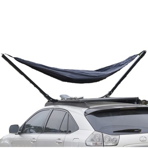 2024 Portable deux personnes en Nylon balançoire hamac Offre Spéciale acier tissu pour Camping en plein air voiture tout-terrain voyage attelage monté suspendu - Product Image 6