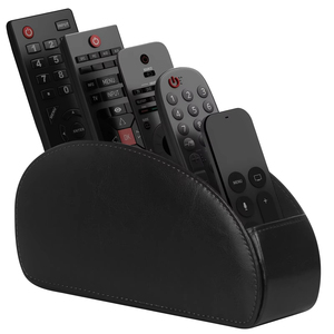 Wholesale 5 Grid Pu Leather Organizer <b>Remote</b> Control <b>Holder</b> Desktop Storage Box Phone Tv Cosmetics Brush Media Controllers - Product Image 1