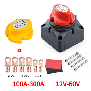 Rotary Battery Isolator <b>Switch</b> 100A-300A <b>12V</b>-60V For Cars Rvs Boats Yachts Screw Terminal Plastic Tin Plated Copper - Product Image 4