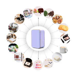 Tùy chỉnh in cấp thực phẩm tinplate <span class=keywords><strong>mini</strong></span> hình chữ nhật hộp thiếc với nắp cho Cookie Kẹo & bé bao bì thực phẩm - Product Image 6