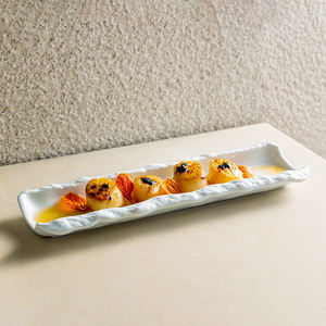 Platos de Cerámica para Restaurante Horeca, Bandeja para Comida, Plato de Sushi, Fuente de Porcelana Japonesa para Sashimi, Bandejas de Postre, Plato para Servir, Platos Alargados - Product Image 2