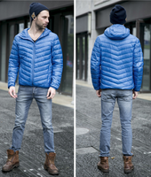 Vente en gros Veste à capuche légère en duvet sport avec logo personnalisé OEM pour l'hiver Veste matelassée décontractée isolée Manteau