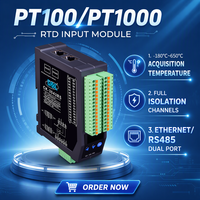 Module d'entrée PT100 RTD 4 canaux isolé Modbus I/O vers RS485 pour l'acquisition de données et le contrôle de température – En stock