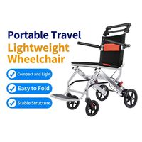 Nouveauté : fauteuil roulant léger et compact en aluminium, pliable en une seconde, sans assemblage, pour personnes handicapées