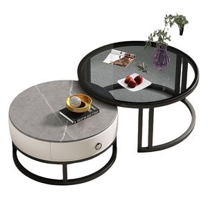 Mesa <span class=keywords><strong>de</strong></span> <span class=keywords><strong>Centro</strong></span> <span class=keywords><strong>de</strong></span> Piedra, para Sala <span class=keywords><strong>de</strong></span> Estar, Uso Doméstico, Estilo Nórdico, Mesa <span class=keywords><strong>de</strong></span> <span class=keywords><strong>Centro</strong></span> Moderna y Sencilla, Mesa <span class=keywords><strong>de</strong></span> Té Circular <span class=keywords><strong>de</strong></span> Lujo Ligero - Product Image 3