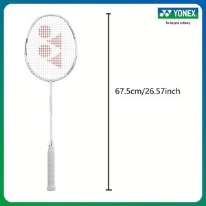 Raquette de badminton professionnelle légère en fibre de carbone pleine, haute tension, pour jeu offensif - Product Image 5