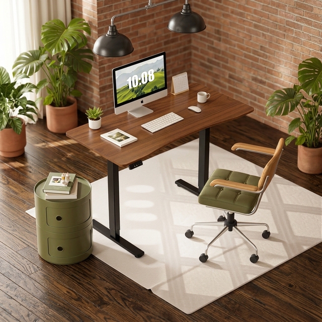 Modern Automatic Iron Steel Height-Adjustable Sit-Stand Writing Desk Ergonomic Durable Freestanding Commercial Office Furniture