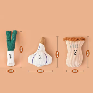 Kinghon KH-31448 <b>Pet</b> Plush <b>Toys</b> Vegetable Series Mushrooms Scallions Garlic <b>Interactive</b> Bite-Resistant Fun Ringing Paper Dog <b>Toy</b> - Product Image 5
