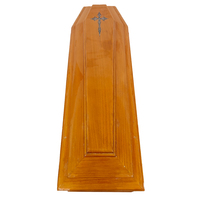 Ataúd de Madera Maciza Estilo Europeo para Adultos con Diseño Ecológico para Servicios Funerarios Clásicos Tallados y Almacenamiento