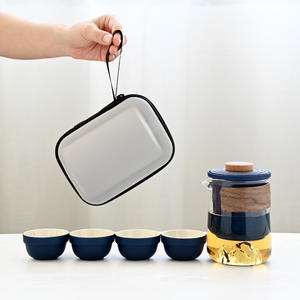 Poterie noire voyage service à thé tasse à thé théière rapide invité stockage cadeau Souvenir extérieur Portable ensemble verre service à thé - Product Image 2
