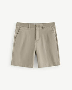 Short Homme Kaki Décontracté Solide Taille Moyenne Coton Spandex Fermeture à Cordon Séchage Rapide et Routine Écologique Vietnam - Product Image 1