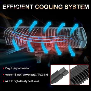 Barra de Luces LED de 6 Pulgadas con Patrón de Haz de Inundación para Conducción, Luz Blanca, para Luces de Conducción Adicionales, Automóviles, Camiones, UTV, Vehículos de 4 Ruedas - Product Image 5